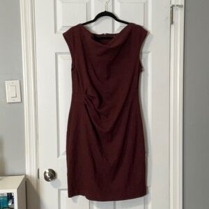 Ann Taylor Burgundy Work Dress